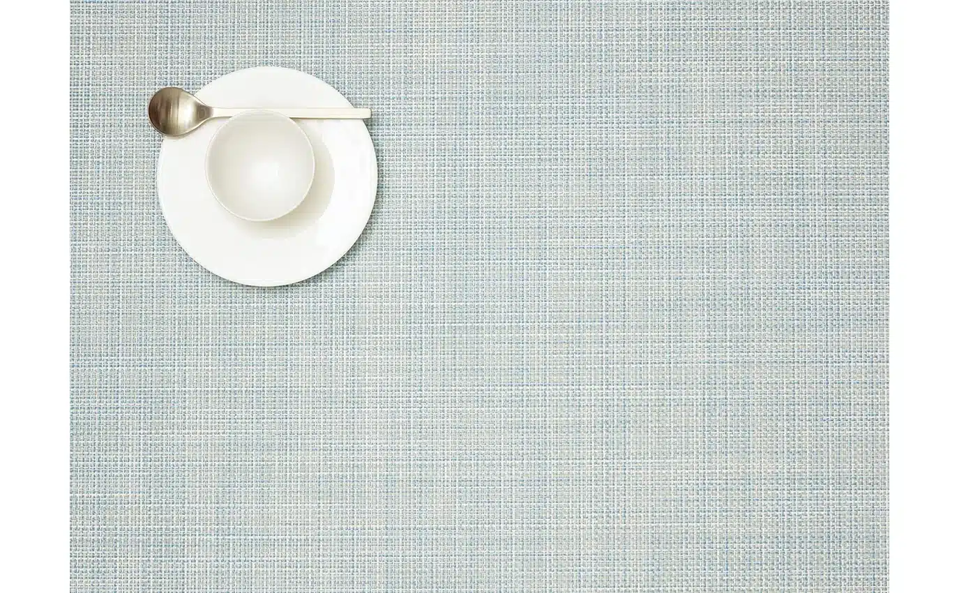 Individual rectángulo HORECA – Línea MINI BASKETWEAVE 36x48 – color Sky