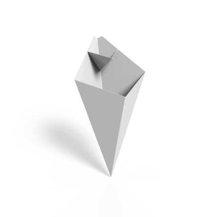 cono con dip descartable