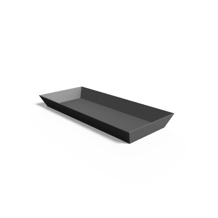 plato descartable rectangular