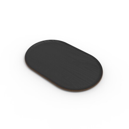 Bandeja Oval de Madera 40cm Negro